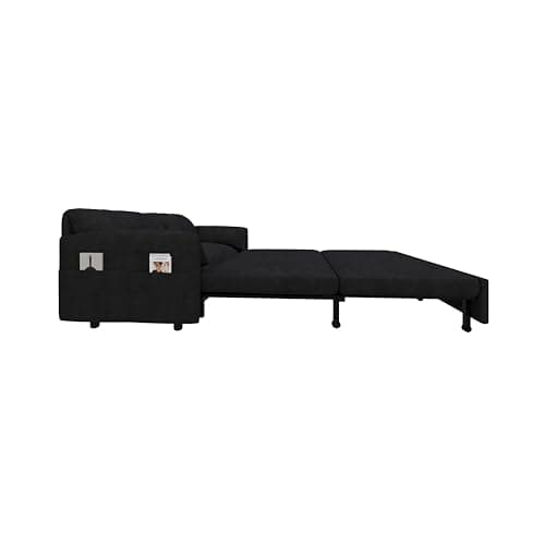 Eafurn Queen Size 3-in-1 Pull Out Sofa Bed with Storage Velvet Couch
