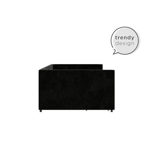 DHP Theo Daybed with Storage, Full Size, Black Velvet