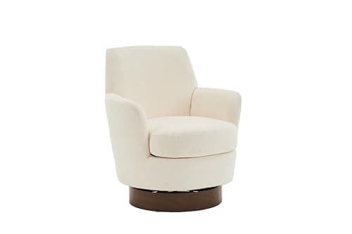 Stylish Gold Barrel Chair, Ergonomic Design, Beige Base for Living Room