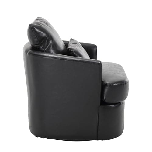 Ergonomic Black PU 360 Degree Swivel Chair