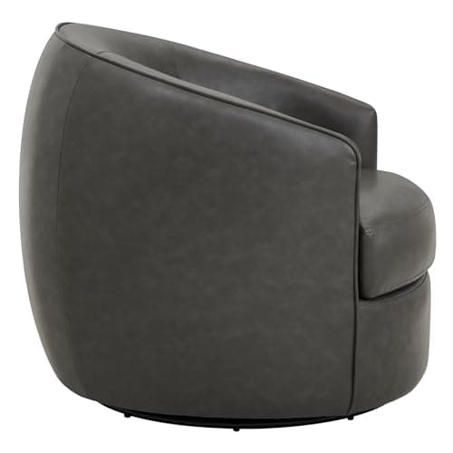 Chita Grey FSC Certified Swivel Office Chair, Living Room Accent