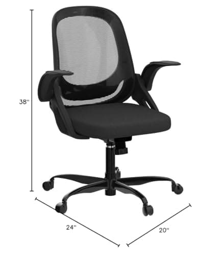 Ergonomic Breathable Mesh Home Office Desk Chair with Lumbar Support and Wheels