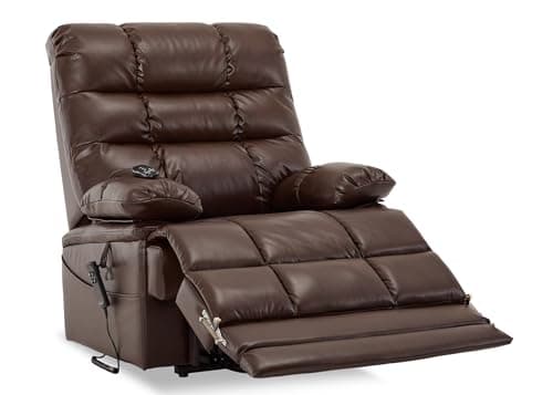 Irene House Big Tall Man Power Recliner, Extra Large Heat Massage 9205L