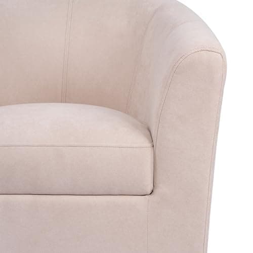 Ariana Turquoise Microfiber 360 Swivel Barrel Chair for Living Room