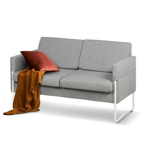 Comfy Black Couch Sofa with 2 USB Ports for Bedroom Teens