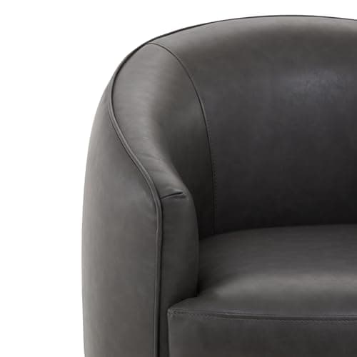 Chita Grey FSC Certified Swivel Office Chair, Living Room Accent