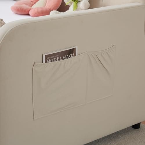 Twin Velvet Daybed with Pop-up Trundle & USB Port, Space-Saving & Easy Assembly