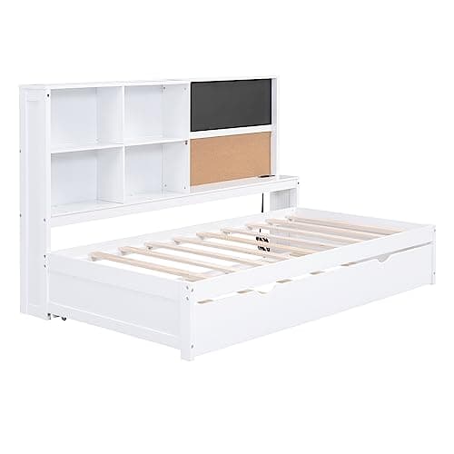 Merax Blackboard Twin Daybed with Storage and USB Ports