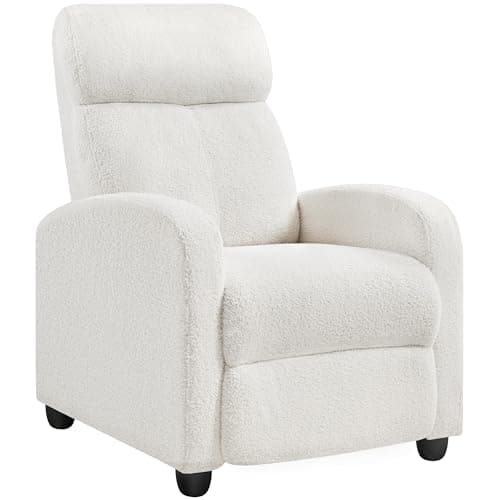 Modern Black Fabric Recliner Chair for Living Room