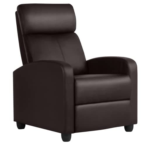 Modern Black Fabric Recliner Chair for Living Room