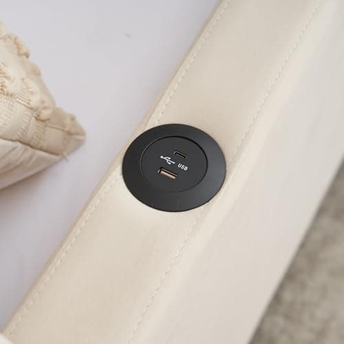 Twin Velvet Daybed with Pop-up Trundle & USB Port, Space-Saving & Easy Assembly