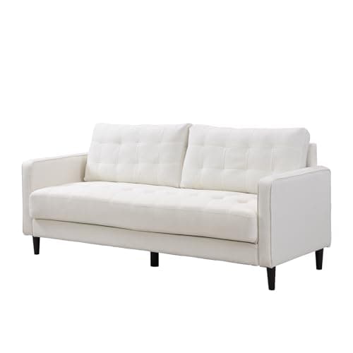 Comfy 3 Seater Sofa Couch with Solid Wood Leg (Grey)