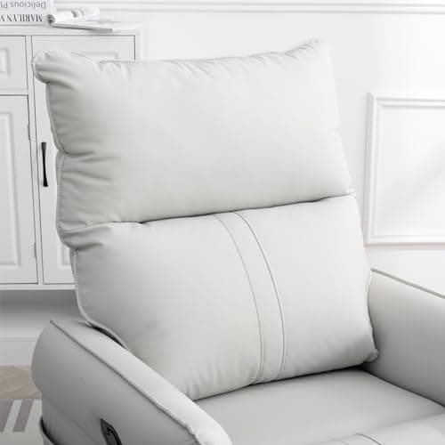 Swivel Rocker Recliner Chair for Nursery and Living Room (Light Grey)