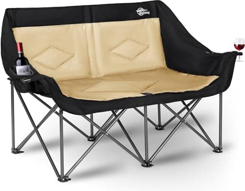 Heavy Duty 2 Person Camping Loveseat Chair for Adults
