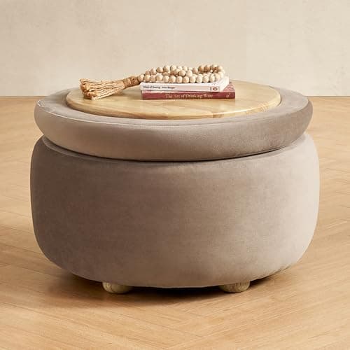 Mopio Sophie 51" Curved Ottoman Storage Bench, Bedroom Seating & Storage