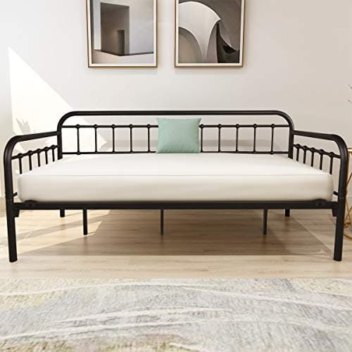 HOMERECOMMEND Heavy Duty Metal Day Bed Frame with Mattress Support