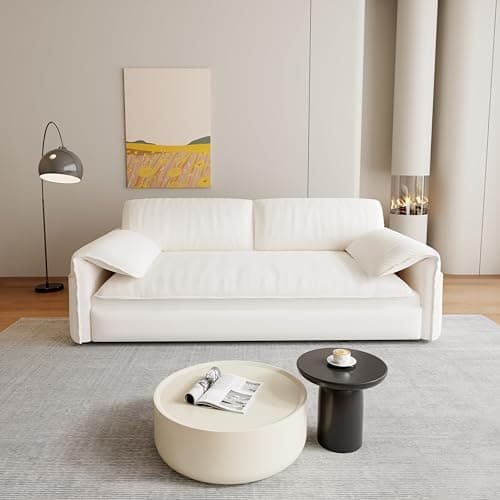FANYE 63.8" Queen Sofabed 3-in-1 Sleep & Lounge Sofa, Armrest Pillows for Home