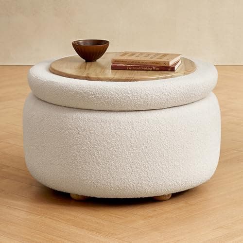 Mopio Sophie 51" Curved Ottoman Storage Bench, Bedroom Seating & Storage