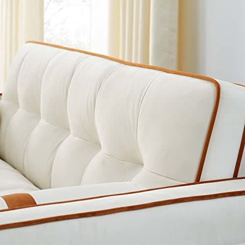 Upgraded Velvet Sleeper Sofa Bed with Pull Out Bed and 2 Pillows for Small Space