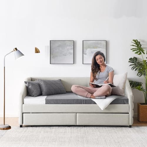 Twin Size Daybed with Storage and Pull-Out Drawers