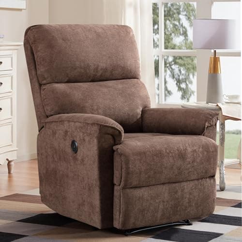 Electric Recliner Chair for Elderly Living Room with USB Port and Breathable Fabric