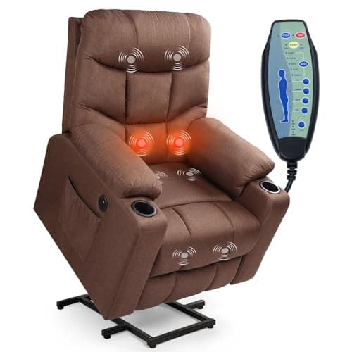 Esright Electric Lift Chair for Elderly with Heated Massage and USB Charge Port  
Esright Heavy Duty Electric Recliner with Side Pockets and Cup Holders for Elderly  
Esright Electric Lift Chair for Elderly with Heated Vibration Massage and Side Pock