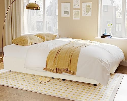 VanAcc 2-in-1 Sleeper Sofa Bed with White Sherpa Chaise and Storage