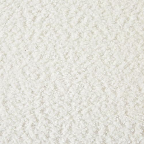 Boucle Cream Upholstered Chaise Lounge for Living Room Bedroom