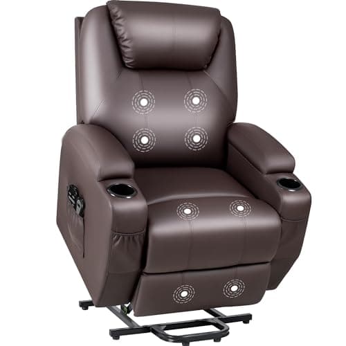 JUMMICO Power Lift Massage Recliner Chair for Elderly (Gray)