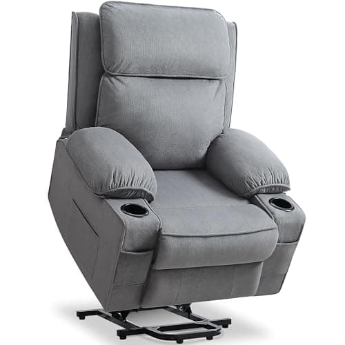 Power Lift Recliner for Elderly and Recovery, 90°-155° Adjustable Backrest, Gray