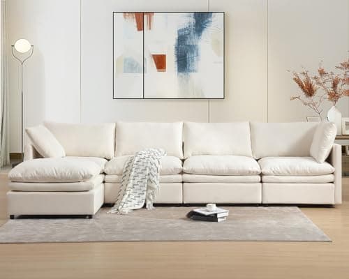 Convertible Sectional Sofa Couch with Ottoman