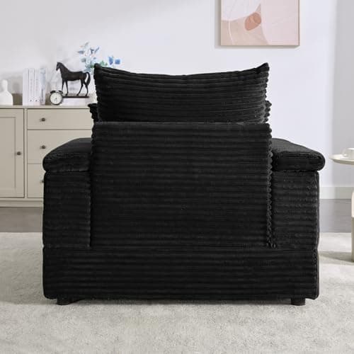 Oversized Chaise Lounge Chair with Ottoman for Indoor Use in Living Room