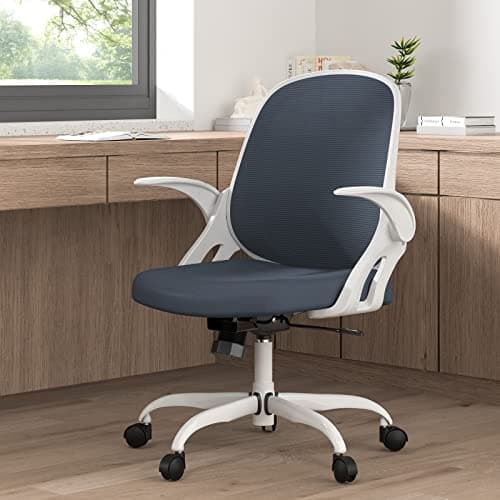 Ergonomic Breathable Mesh Home Office Desk Chair with Lumbar Support and Wheels