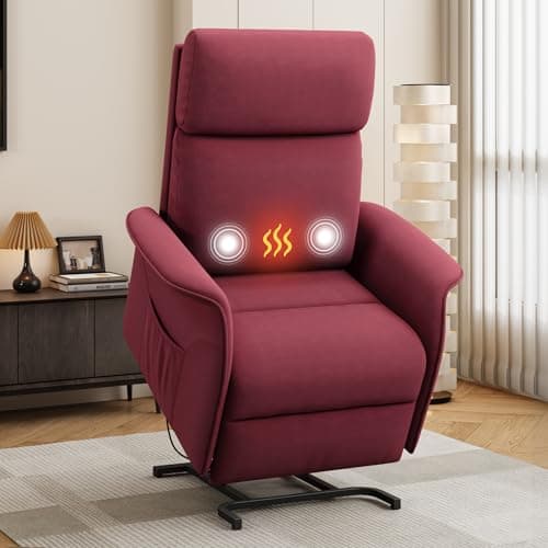 Dual Motor Power Lift Recliner Chair for Elderly with Massage and Heat
| Electric Recliner Chairs for Adults with Large Seat and Tall Backrest
| Infinite Position Electric Recliner Chairs for Adults with Fabric and Dark Grey