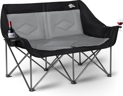 Heavy Duty 2 Person Camping Loveseat Chair for Adults