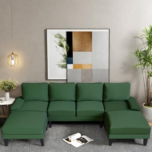 L-Shaped Convertible Sofa Bed with Storage, Black