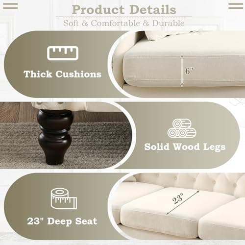 Black Velvet Tufted Chesterfield Sofa Set of 2