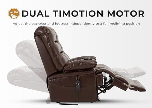 Irene House Big Tall Man Power Recliner, Extra Large Heat Massage 9205L