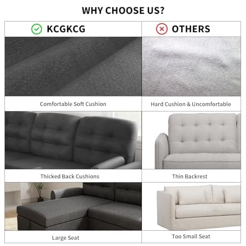 Dark Grey 2-in-1 Sleeper Sofa with Pullout Bed and Charging Station