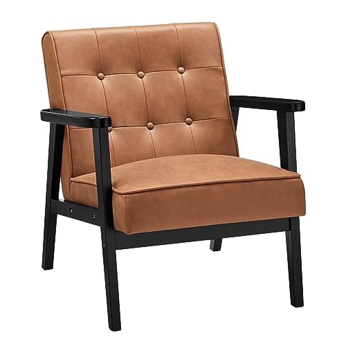 SONGMICS Mid-Century Modern 2 Seater Loveseat Sofa, Sand Beige, 51.2-Inch Wide Seat