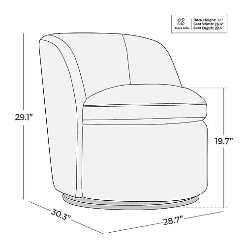 CHITA FSC Certified Boucle Accent Chair, Comfortable for Living Room, Cream