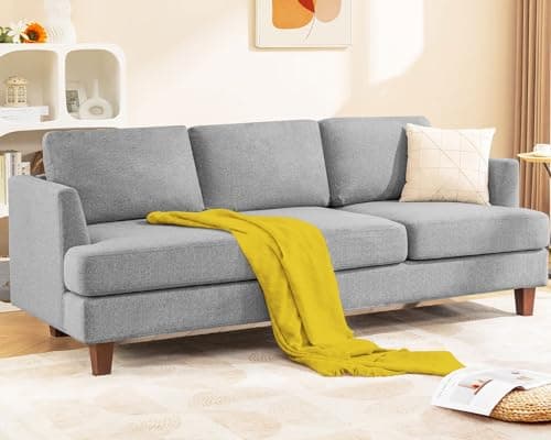 Dark Grey Mid Century Modern Loveseat Sofa for Small Spaces