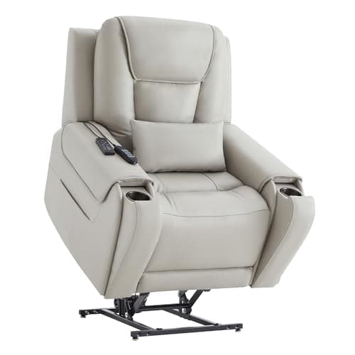 CHITA Electric Massage Lift Recliner Chair with Heat, Large Leather Sofa