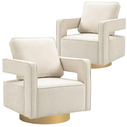 Black 360 Degree Swivel Teddy Accent Chair with Pillow