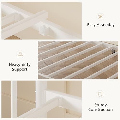 VECELO Twin Daybed with Trundle & Metal Frame, Strong Steel Support
