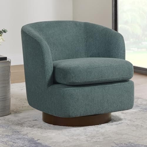 Modern Wood Base Swivel Chair for Reading and Living Room, 1 PCS