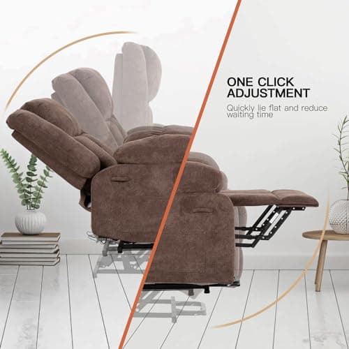 PayLessHere Electric Massage and Heat Recliner Chair with Standing Assistance for Elderly People in Living Room
| Comfy PayLessHere Electric Power Lift Recliner with Extended Footrest for Elderly Living Room Use
| PayLessHere Overstuffed Electric Re