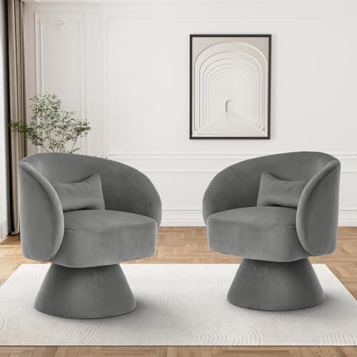 Upholstered Teddy White Swivel Chair, Modern Boucle Sherpa Accent (Living Room, Bedroom, Office)