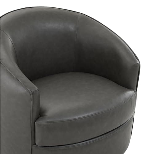 Chita Grey FSC Certified Swivel Office Chair, Living Room Accent
