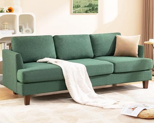 Dark Grey Mid Century Modern Loveseat Sofa for Small Spaces